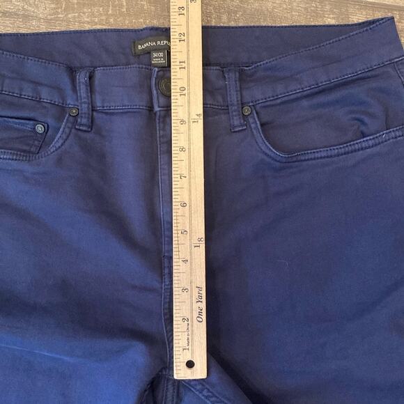 Banana Republic Men's Stretch Slim Fit 5 Pocket Pant Navy Size 34x30 - Picture 6 of 9